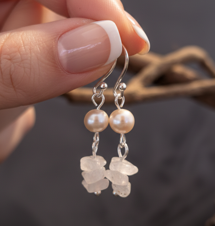 Rowan berry drop earrings