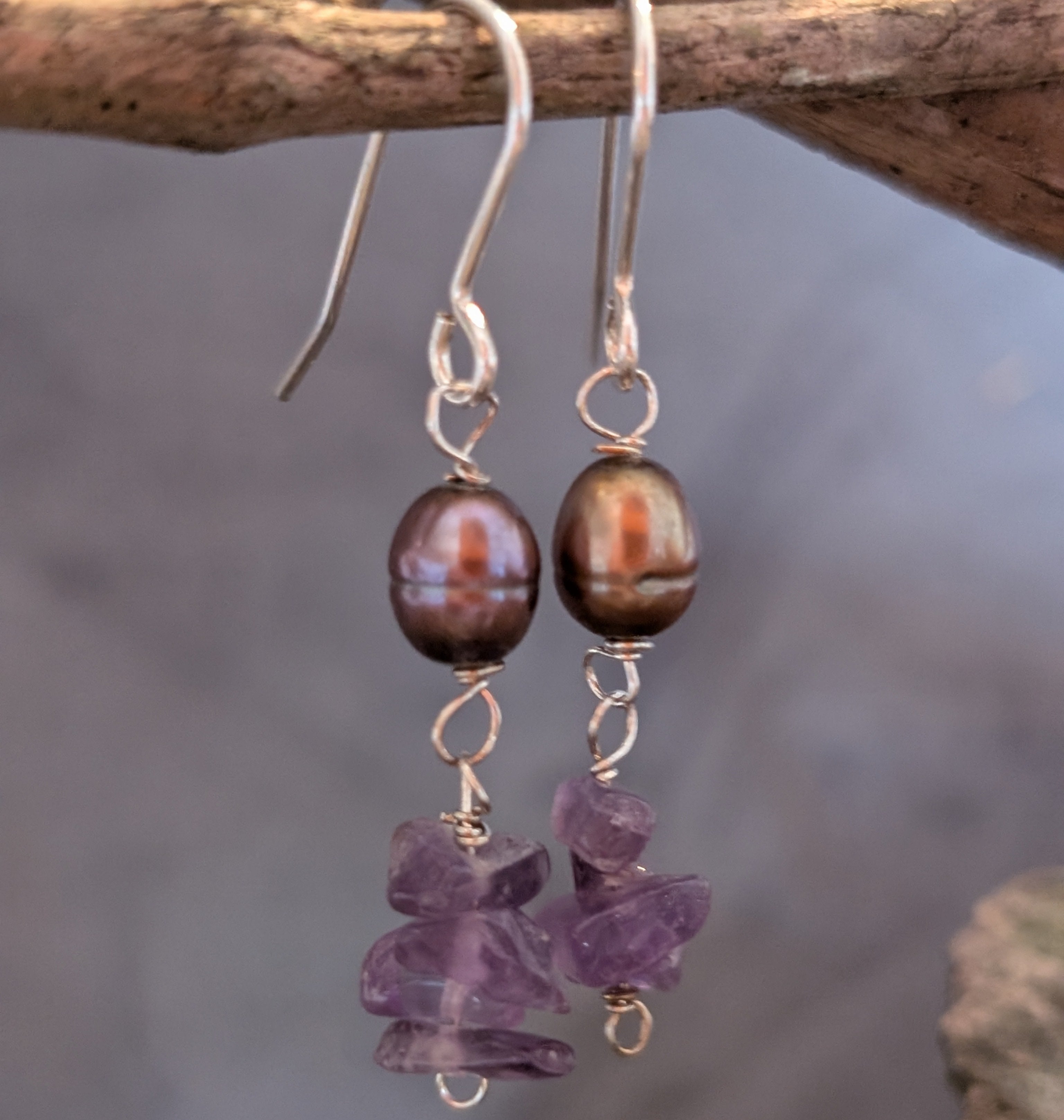 Rowan berry drop earrings